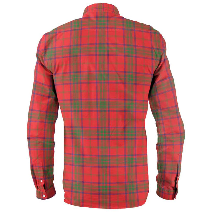 Scottish Ross Modern Clan Tartan Long Sleeve Shirt Back Side Tartan Plaid