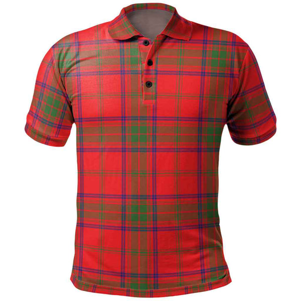 Scottish Ross Modern Clan Tartan Polo Shirt Front Side Tartan Plaid