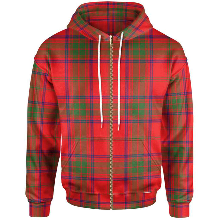 Scottish Ross Modern Clan Tartan Hoodie Zip Tartan Plaid