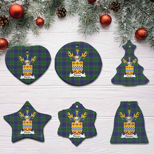 Scottish Rowan Clan Crest Tartan Ceramic Ornament All Tartan Plaid