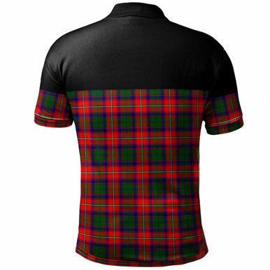 Scottish Roxburgh District Clan Tartan Polo Shirt - Horizontal Style Back Side Tartan Plaid