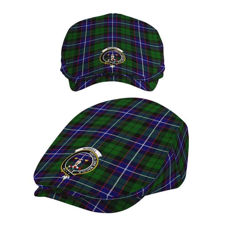 Scottish Russell Clan Crest Tartan Flat Cap Tartan Plaid 5