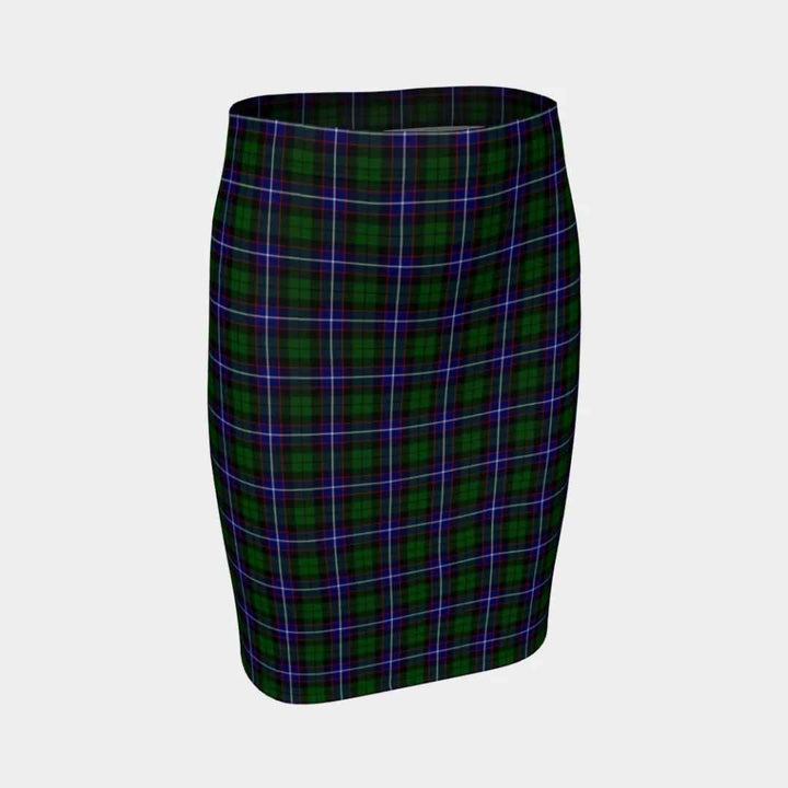 Scottish Russell Modern Clan Tartan Fitted Skirt Tartan Plaid 1