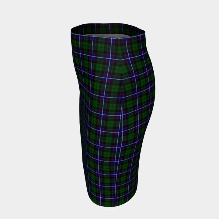 Scottish Russell Modern Clan Tartan Fitted Skirt Tartan Plaid 2