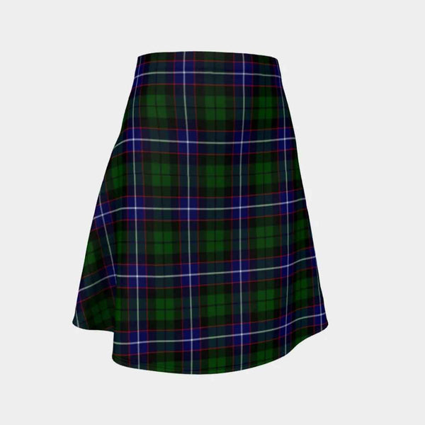 Scottish Russell Modern Clan Tartan Flare Skirt Tartan Plaid 1