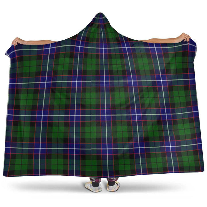 Scottish Russell Modern Clan Tartan Hooded Blanket Tartan Plaid 1