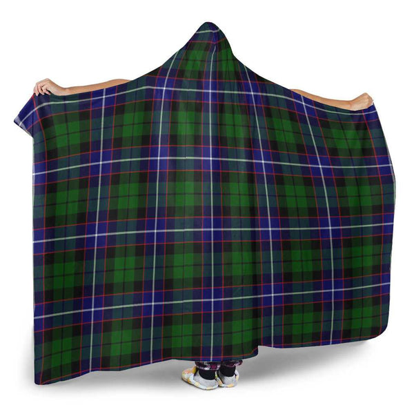 Scottish Russell Modern Clan Tartan Hooded Blanket Tartan Plaid 2
