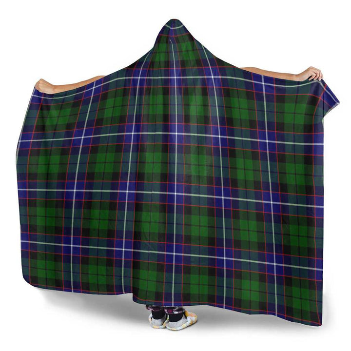 Scottish Russell Modern Clan Tartan Hooded Blanket Tartan Plaid 3