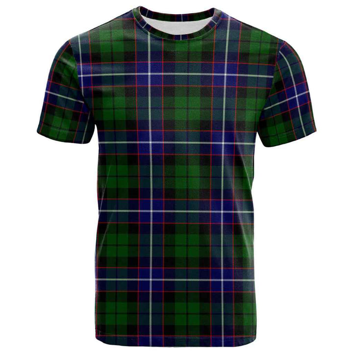 Scottish Russell Modern Clan Tartan T-Shirt Front Side Tartan Plaid