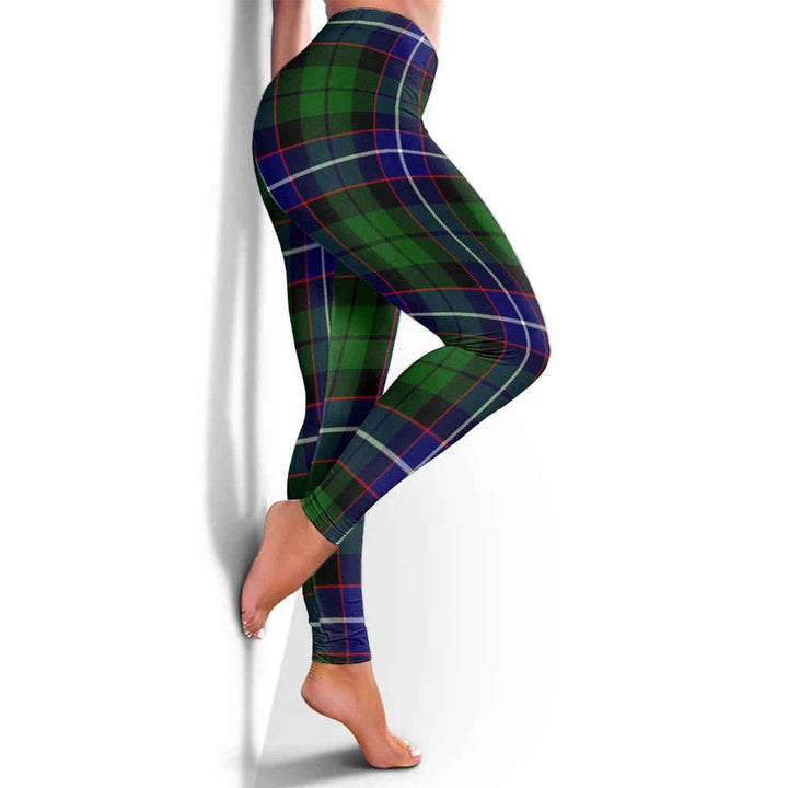 Scottish Russell Modern Clan Tartan Women Leggings Tartan Plaid 4