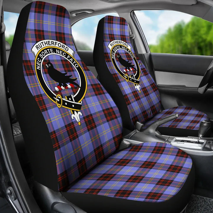 Scottish Rutherford Clan Crest Tartan Car Seat Covers 3