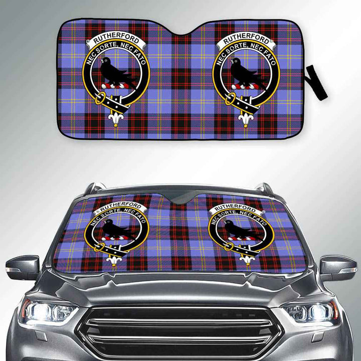 Scottish Rutherford Clan Crest Tartan Car Windshield Sun Shade Tartan Plaid 2