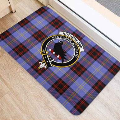 Scottish Rutherford Clan Crest Tartan Door Mat Tartan Plaid 2