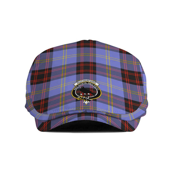 Scottish Rutherford Clan Crest Tartan Flat Cap Tartan Plaid 1
