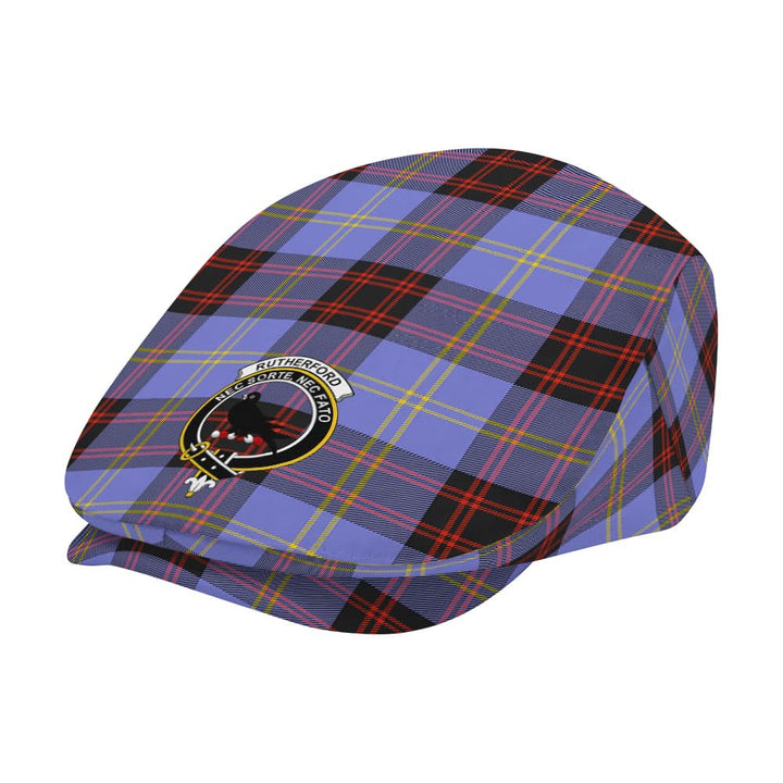 Scottish Rutherford Clan Crest Tartan Flat Cap Tartan Plaid 2