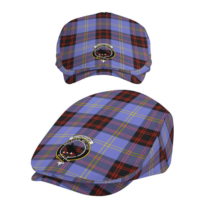 Scottish Rutherford Clan Crest Tartan Flat Cap Tartan Plaid 5