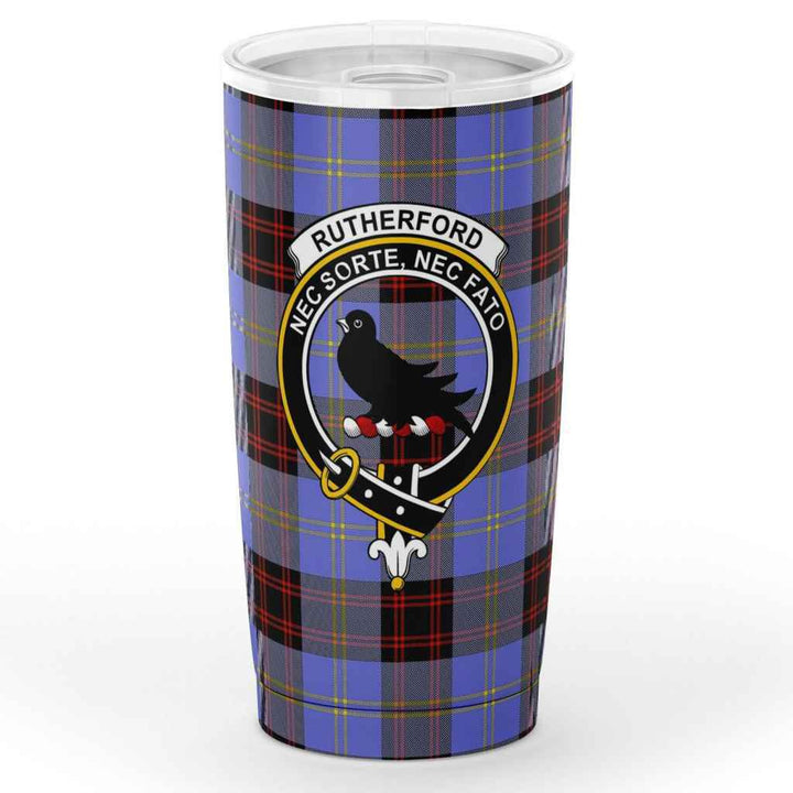 Scottish Rutherford Clan Crest Tartan Insulated Tumbler Tartan Plaid 1