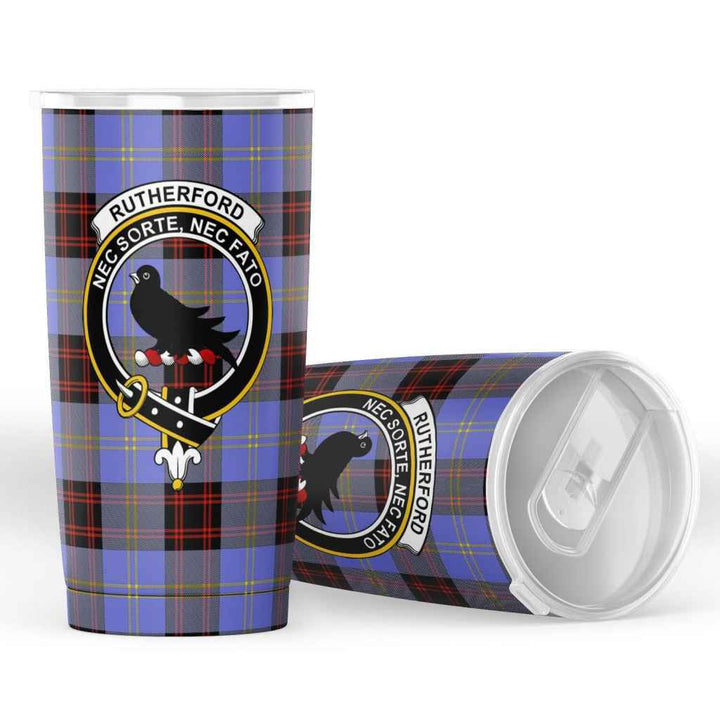 Scottish Rutherford Clan Crest Tartan Insulated Tumbler Tartan Plaid 4