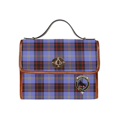 Scottish Rutherford Clan Crest Tartan Waterproof Canvas Bag Tartan Plaid 1