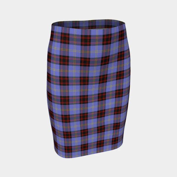 Scottish Rutherford Clan Tartan Fitted Skirt Tartan Plaid 1