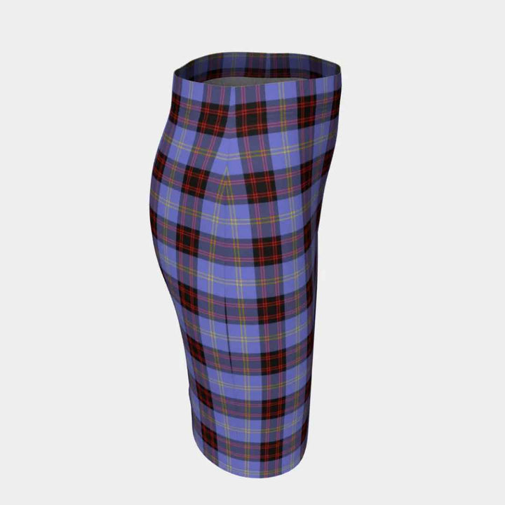 Scottish Rutherford Clan Tartan Fitted Skirt Tartan Plaid 3