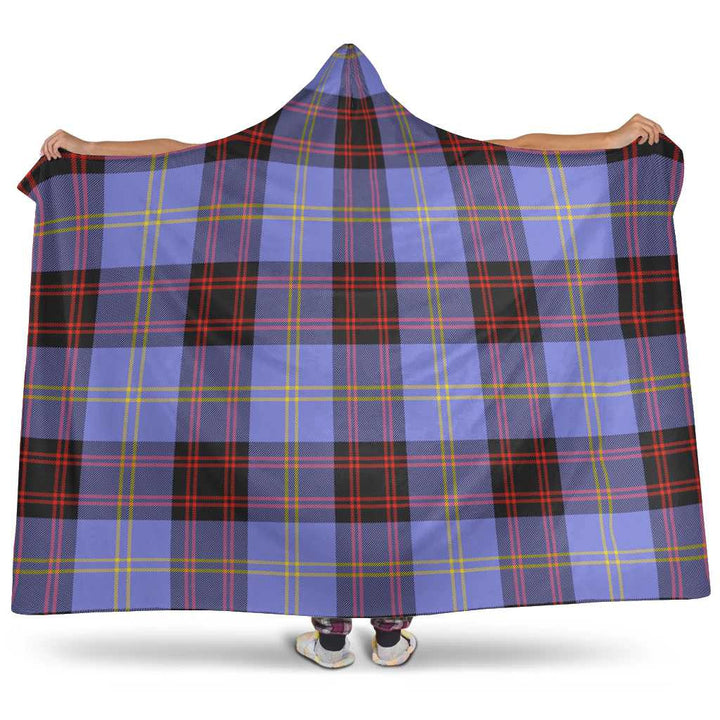 Scottish Rutherford Clan Tartan Hooded Blanket Tartan Plaid 1