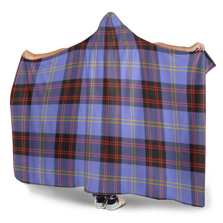 Scottish Rutherford Clan Tartan Hooded Blanket Tartan Plaid 3