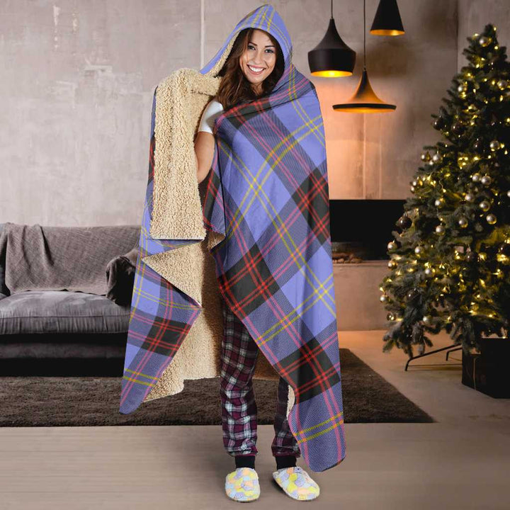 Scottish Rutherford Clan Tartan Hooded Blanket Tartan Plaid 6