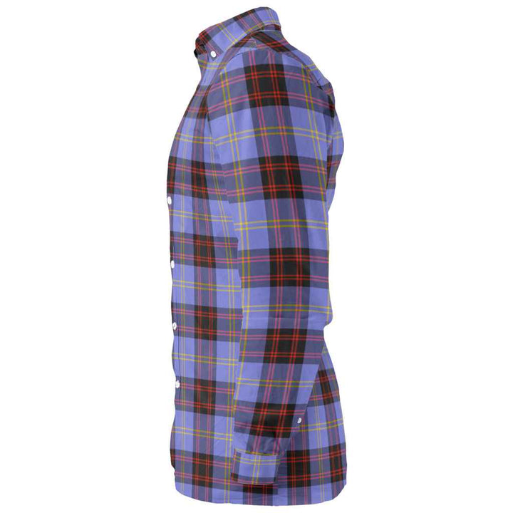 Scottish Rutherford Clan Tartan Long Sleeve Shirt Tartan Plaid