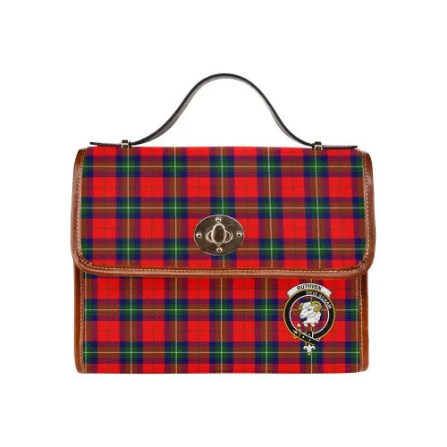 Scottish Ruthven Clan Crest Tartan Waterproof Canvas Bag Tartan Plaid 2
