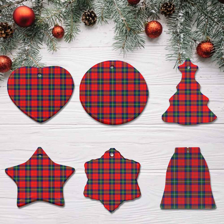 Scottish Ruthven Modern Clan Tartan Ceramic Ornament All Tartan Plaid