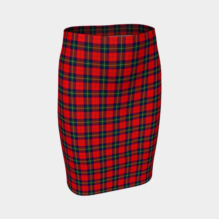Scottish Ruthven Modern Clan Tartan Fitted Skirt Tartan Plaid 1