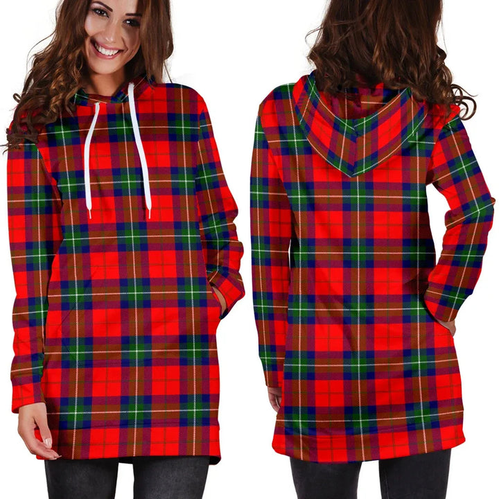 Scottish Ruthven Modern Clan Tartan Hoodie Dress