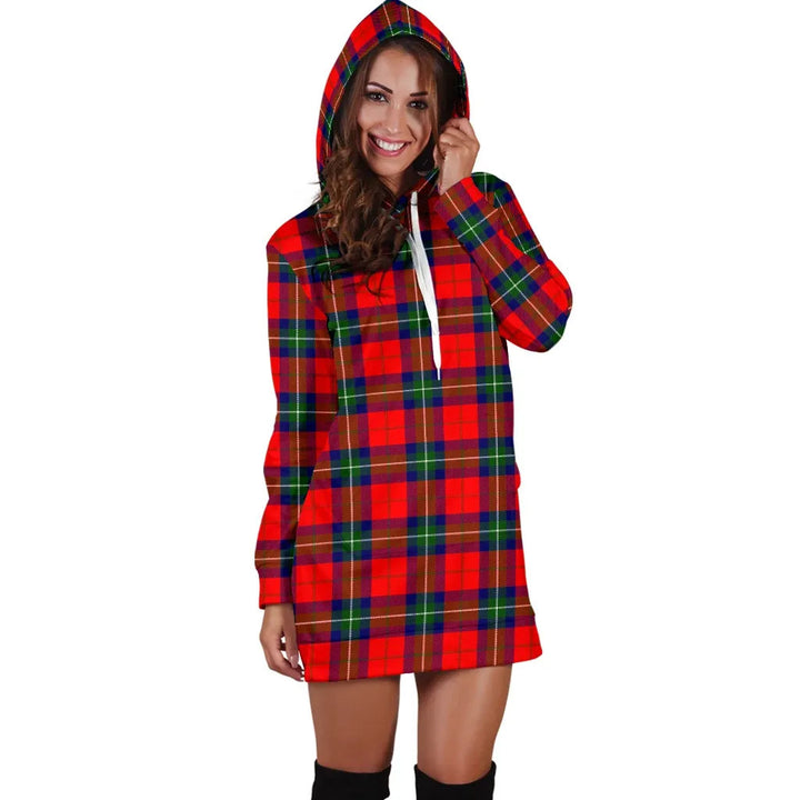 Scottish Ruthven Modern Clan Tartan Hoodie Dress