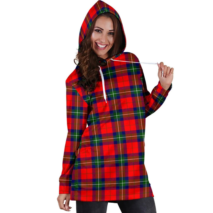 Scottish Ruthven Modern Clan Tartan Hoodie Dress