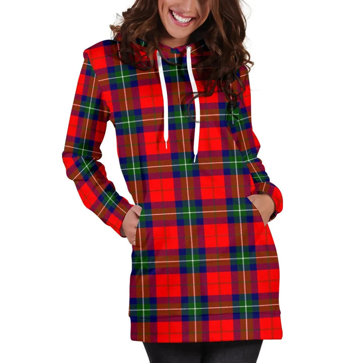 Scottish Ruthven Modern Clan Tartan Hoodie Dress