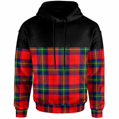 Scottish Ruthven Modern Clan Tartan Hoodie - Horizontal Style Front Side Tartan Plaid