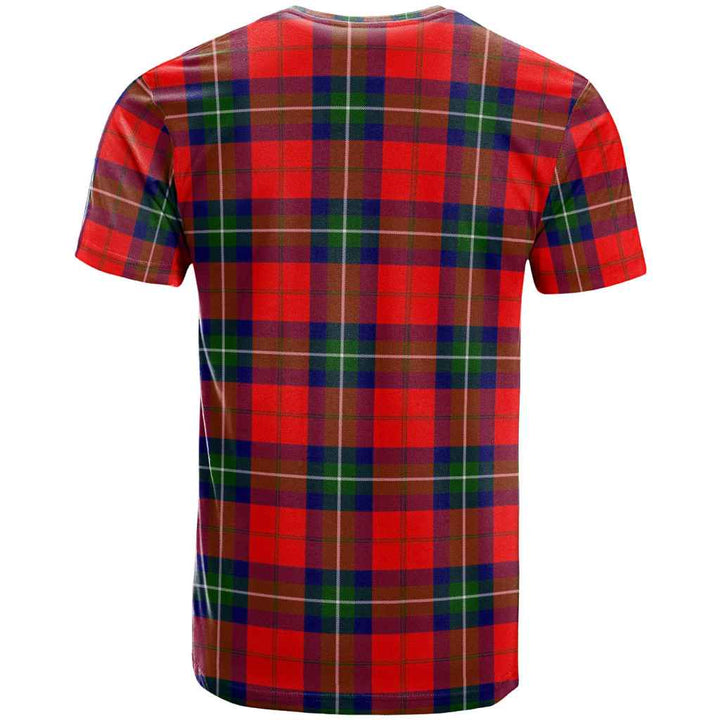 Scottish Ruthven Modern Clan Tartan T-Shirt Back Side Tartan Plaid