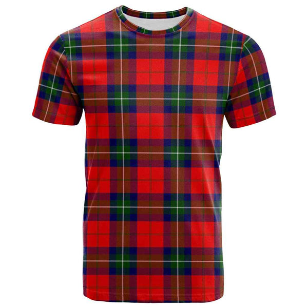 Scottish Ruthven Modern Clan Tartan T-Shirt Front Side Tartan Plaid