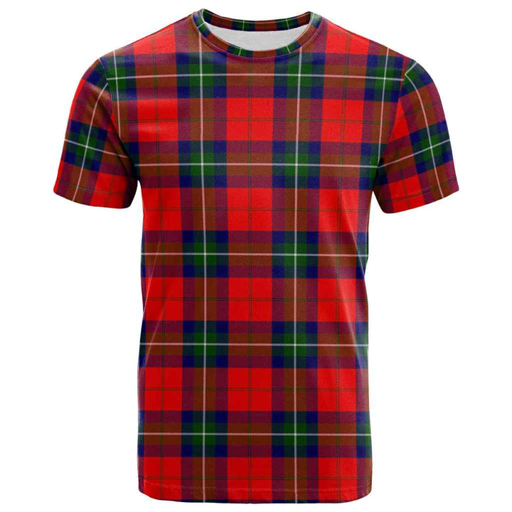 Scottish Ruthven Modern Clan Tartan T-Shirt Front Side Tartan Plaid