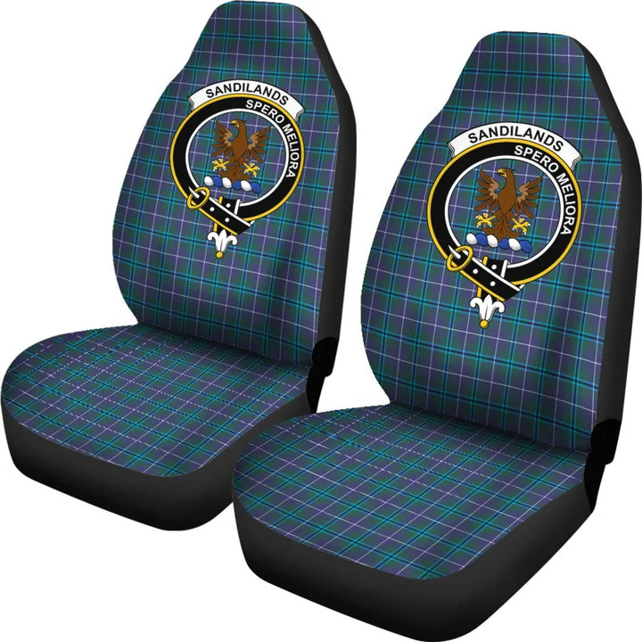 Scottish Sandilands Clan Crest Tartan Car Seat Covers 1