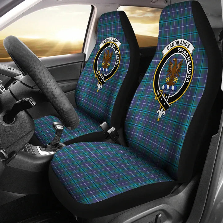 Scottish Sandilands Clan Crest Tartan Car Seat Covers 2