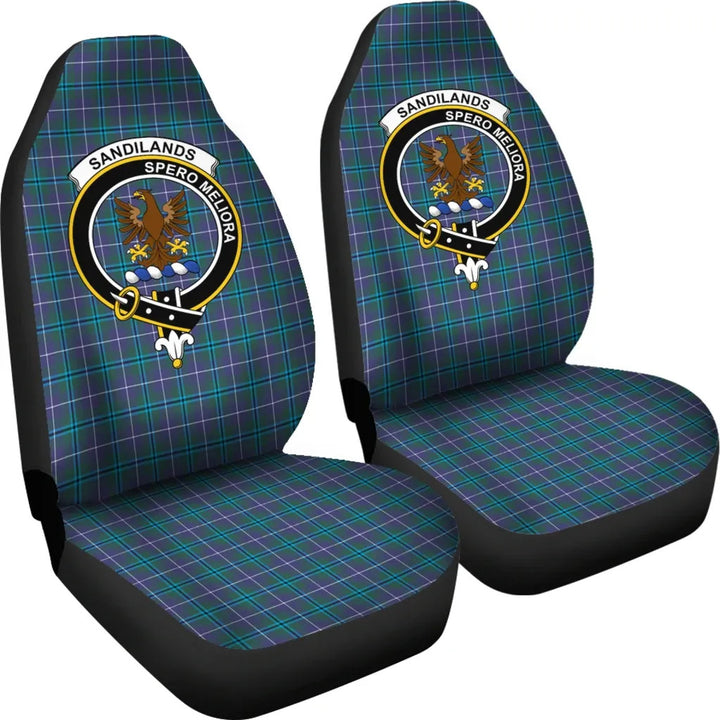 Scottish Sandilands Clan Crest Tartan Car Seat Covers 4
