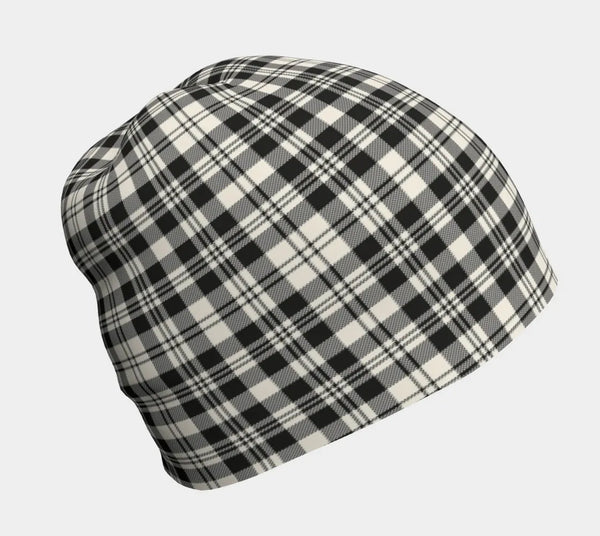 Scottish Scott Black & White Ancient Clan Tartan Beanie 1 Tartan Plaid