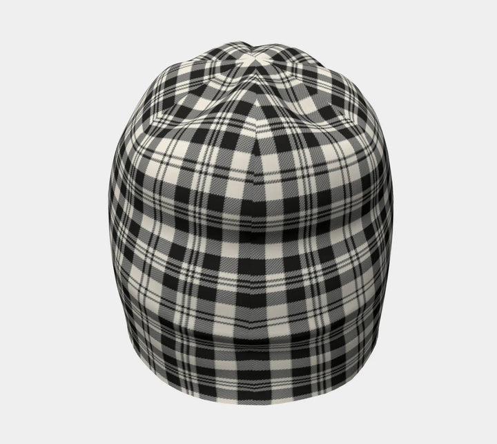 Scottish Scott Black & White Ancient Clan Tartan Beanie 4 Tartan Plaid