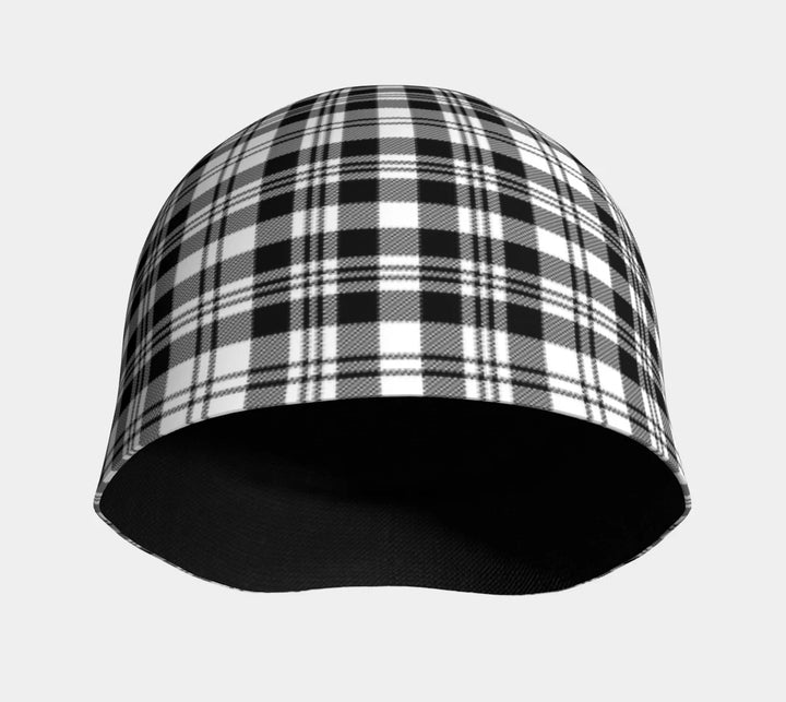 Scottish Scott Black & White Modern Clan Tartan Beanie 3 Tartan Plaid