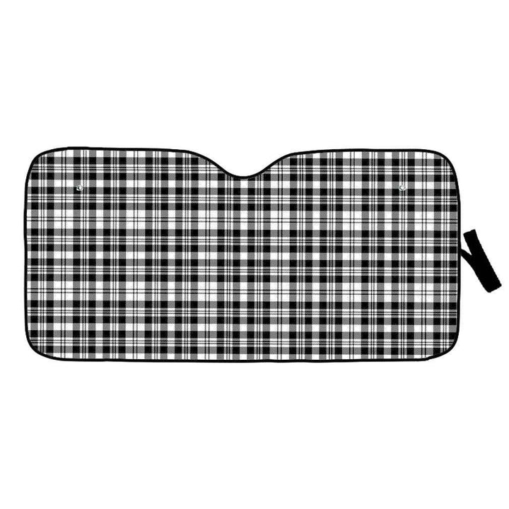 Scottish Scott Black & White Modern Clan Tartan Car Windshield Sun Shade Tartan Plaid 1