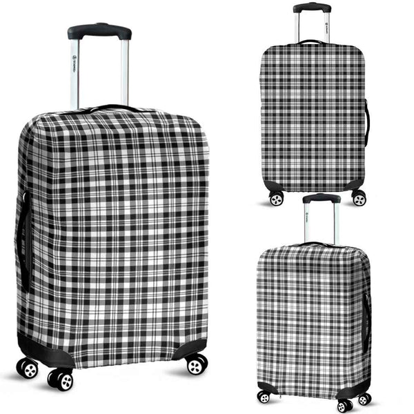 Scottish Scott Black & White Modern Clan Tartan Luggage Cover Tartan Plaid 1