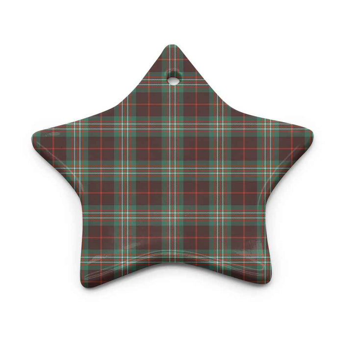 Scottish Scott Brown Ancient Clan Tartan Ceramic Ornament Star Shape Tartan Plaid