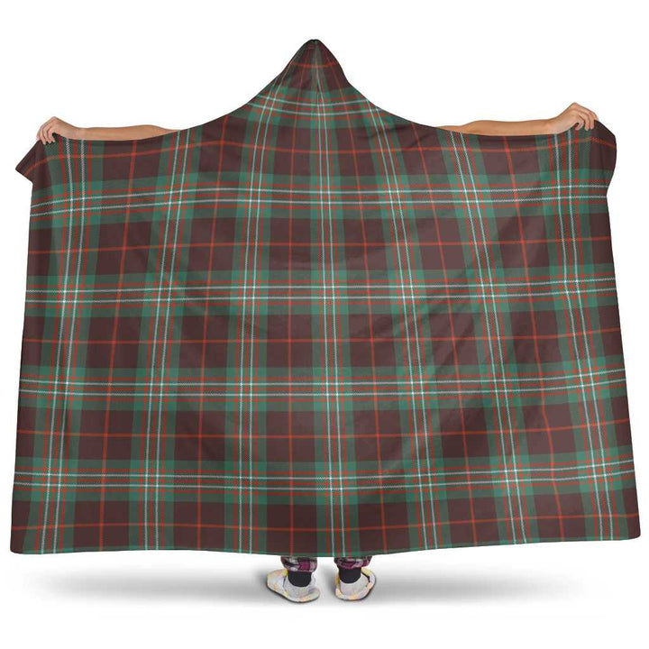 Scottish Scott Brown Ancient Clan Tartan Hooded Blanket Tartan Plaid 1